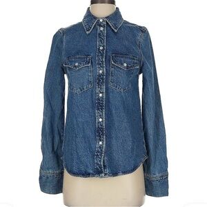 H&M women’s Denim Button-Up Shirt